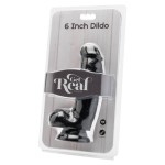GET REAL  DILDO 12 CM MUST KUULIDEGA